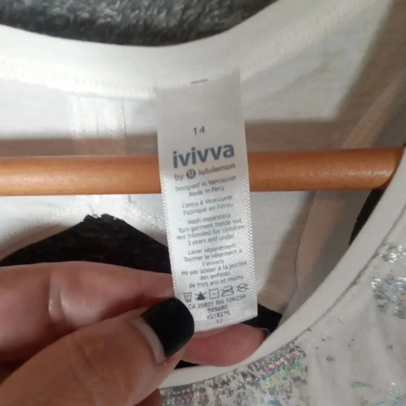 Ivivva by Lululemon kids line tank top size 14 - Picture 3 of 5
